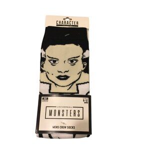 animigos collection Universal Monsters Bride of Frankenstein Mens Crew Socks Siz